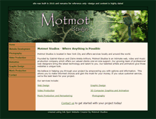 Tablet Screenshot of motmotstudios.com